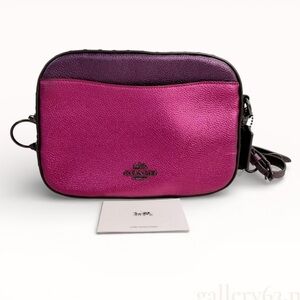 Coach Vibrant Pink and Purple Shoulder Bag NWOT